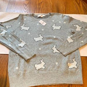Loft bunny sweater. Perfect for Easter!
